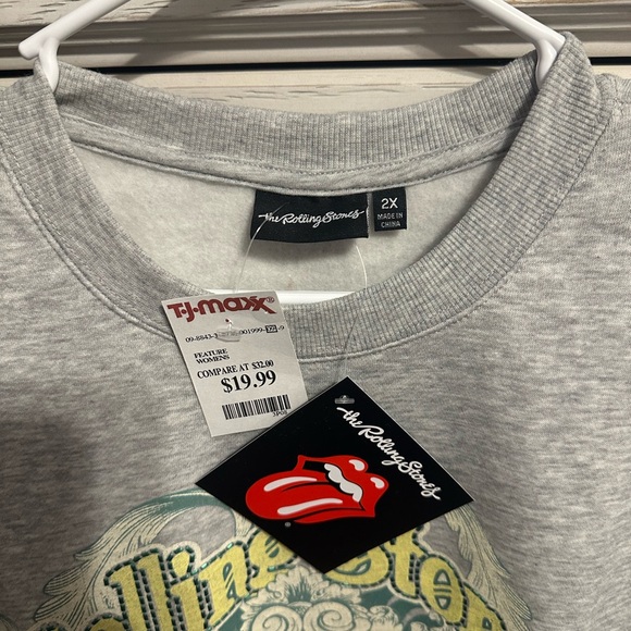 Rolling Stones Gray Sweatshirt NWT - Picture 2 of 2